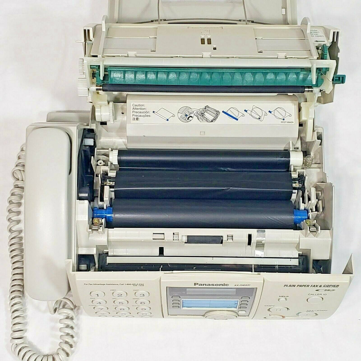 Panasonic KX-FHD331 Fax Copy Machine Copier Plain Paper Caller ID – Black